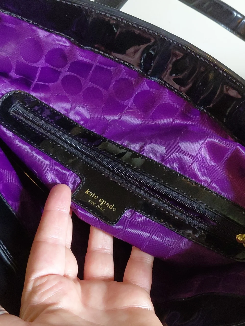 kate spade Patent Big Apple Tote Bon Shopper